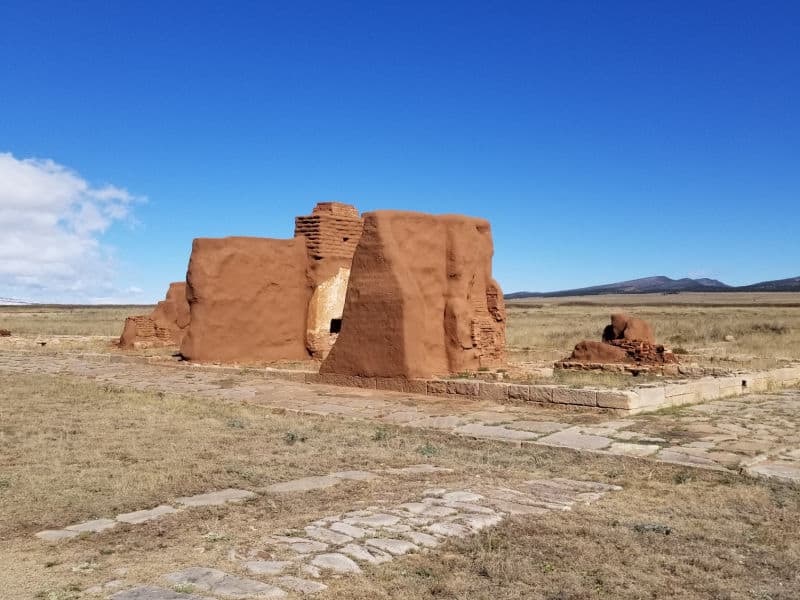 Adobe Wall Ruins in Fort Union National Monument