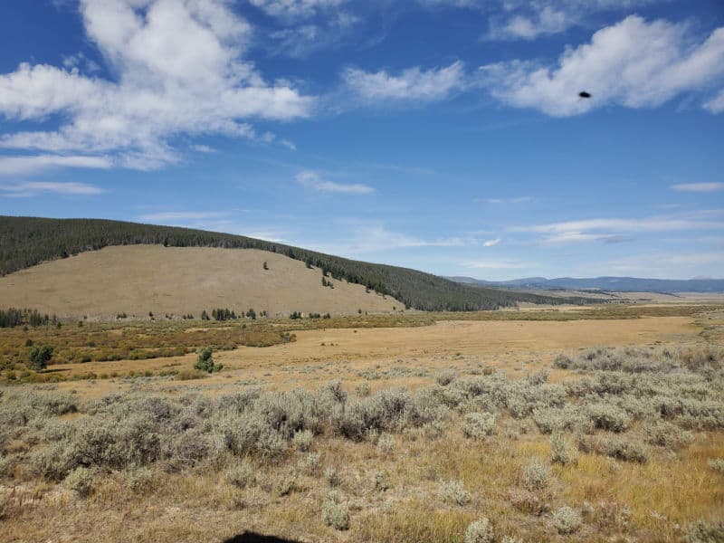 grassy fields in a valley at Big Hole National Battlefield