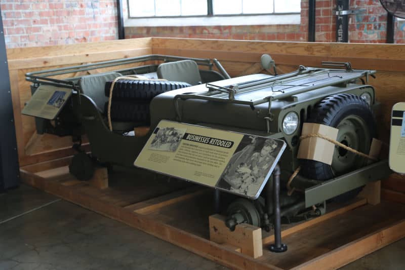 Historic WWII Jeep in Rosie the Riveter National Historical Park