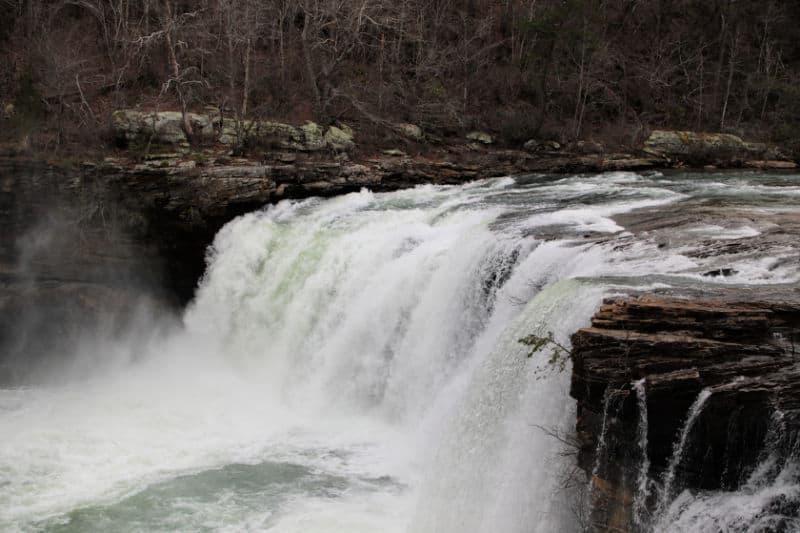 Little River Falls close up photo in Little River Canyon National preserver