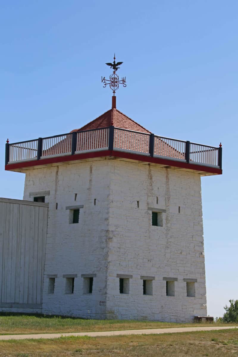 Square corner building of Fort Union Trading Post