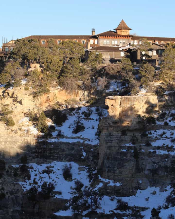 El Tovar Hotel perched on the South Rim of the Grand Canyon