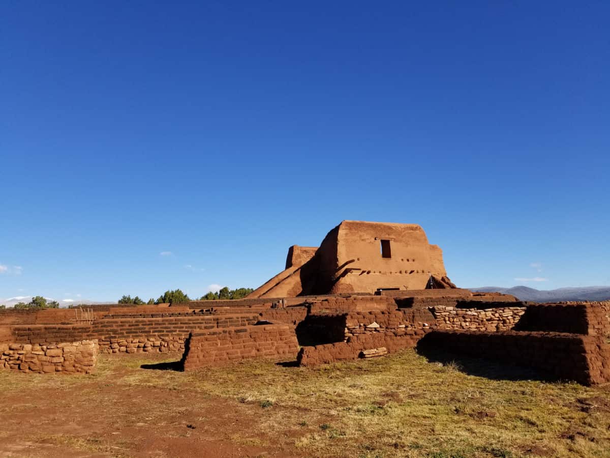Historic Adobe structure in Pecos National Historical Park