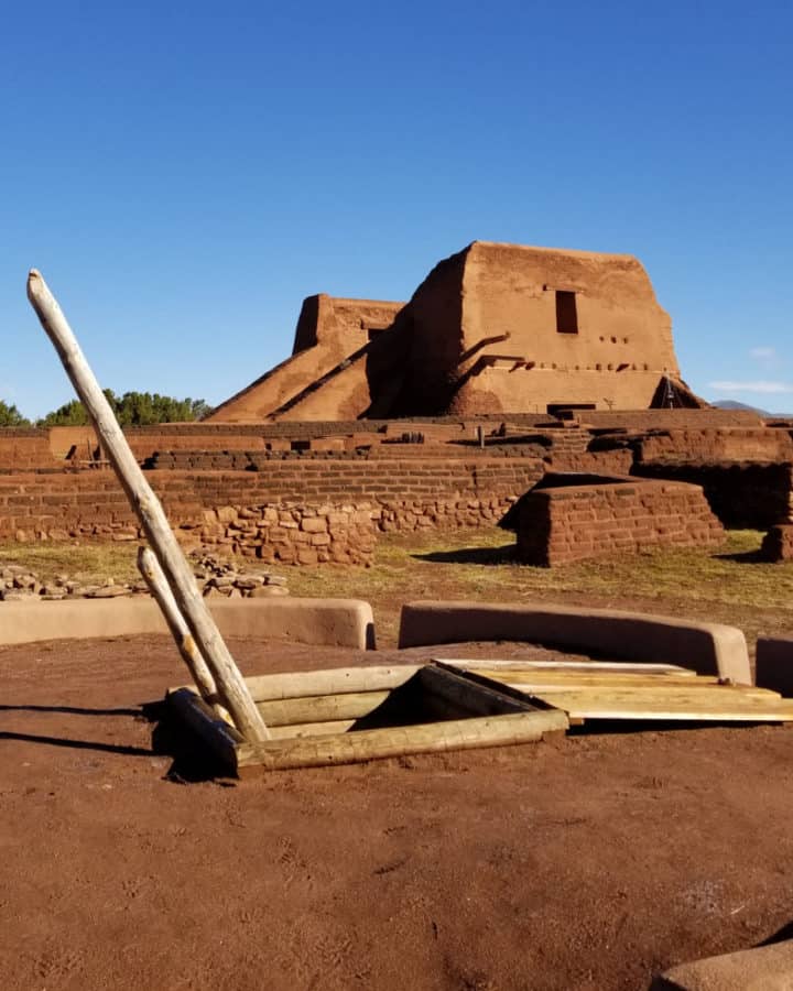 Historic Adobe structures in Pecos National Historical Park