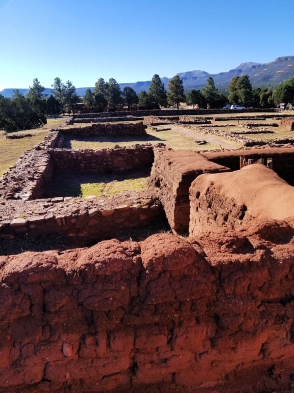 Historic Pecos Pueblo Walls and structure