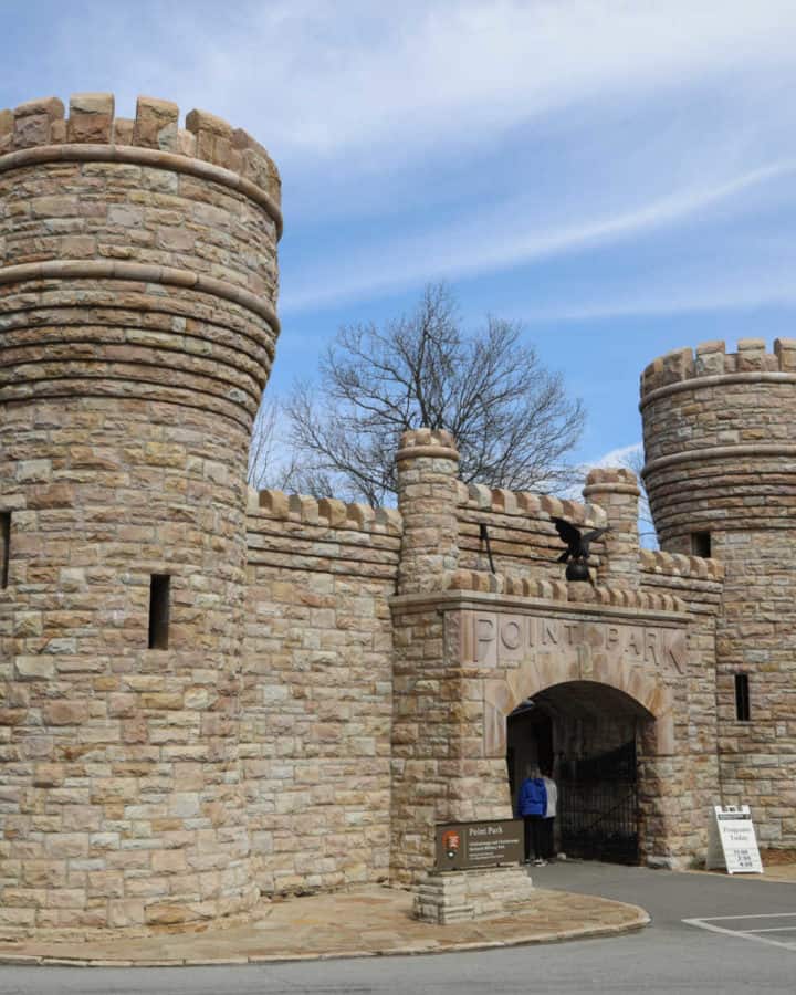 Point Park Gate at Chickamauuga and Chattanooga National Military Park in Georgia and Tennessee