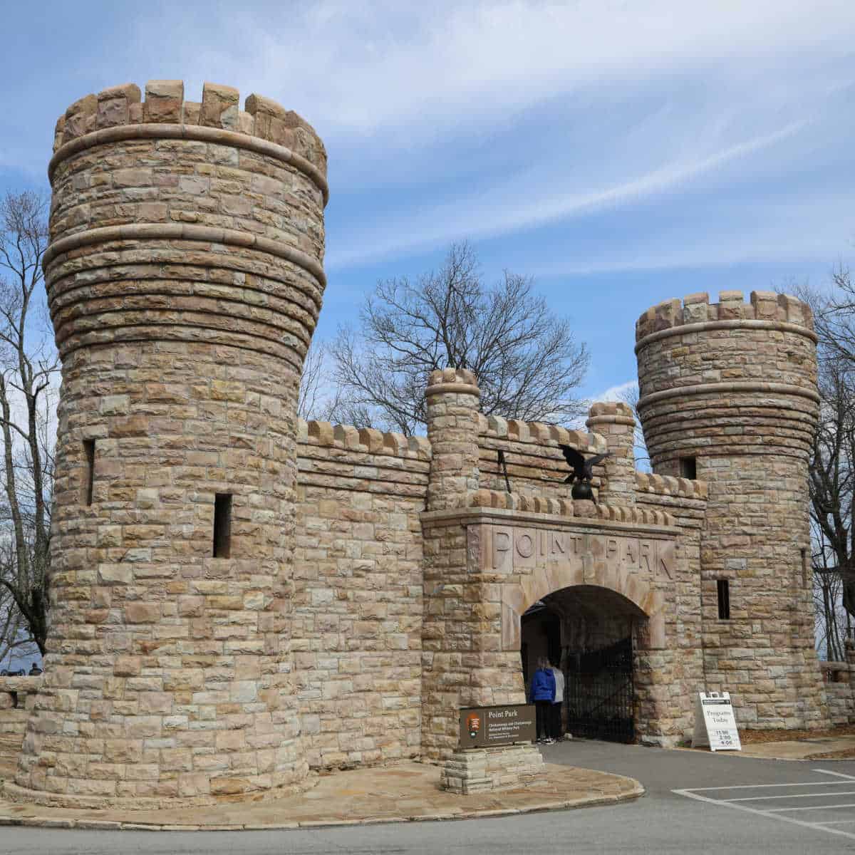 Point Park Gate at Chickamauuga and Chattanooga National Military Park in Georgia and Tennessee