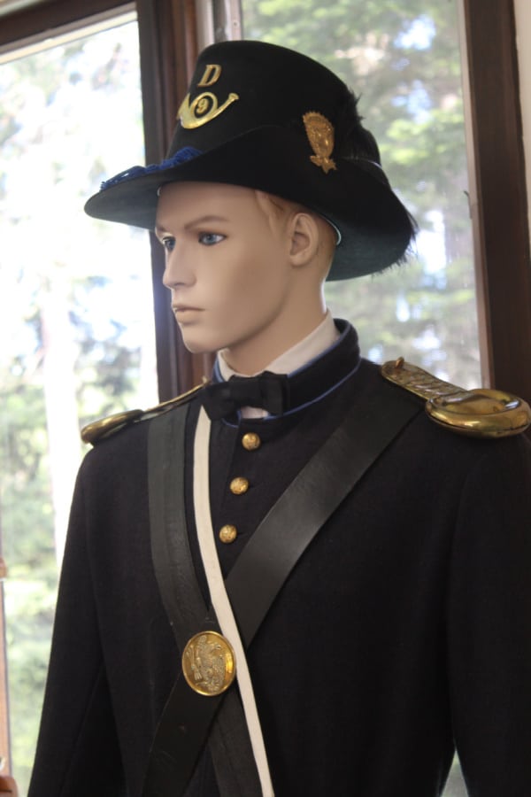 Soldier mannequin in historic uniform