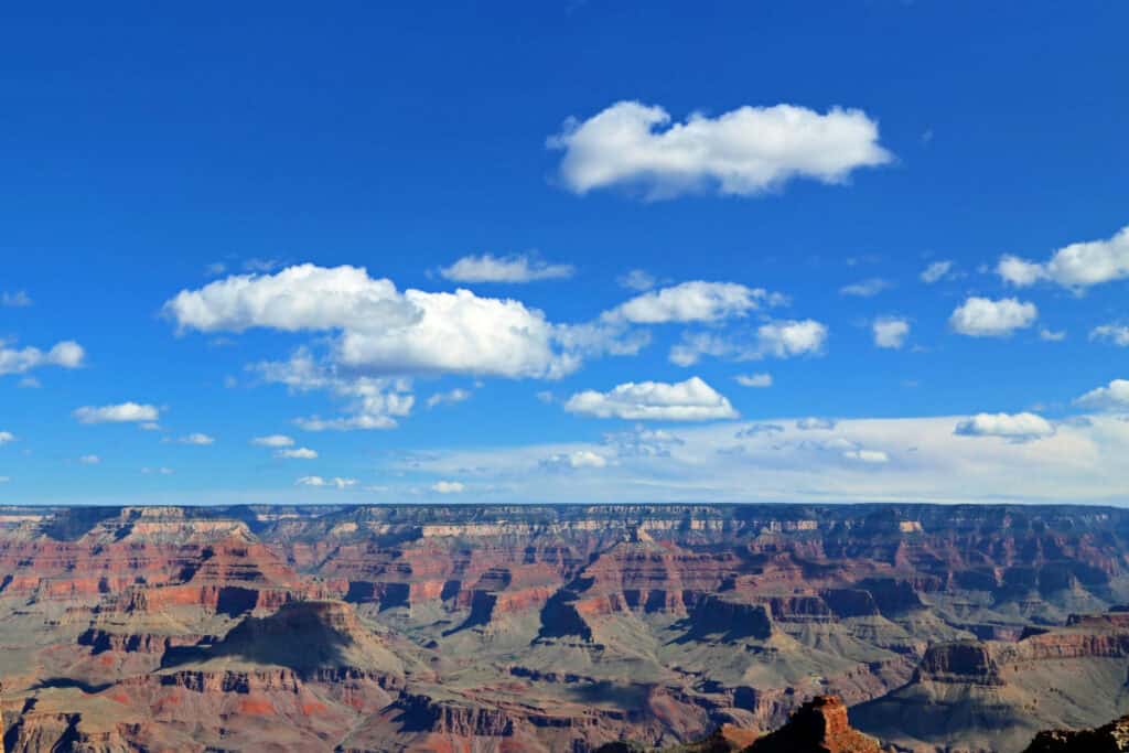 View into the Grand Canyon