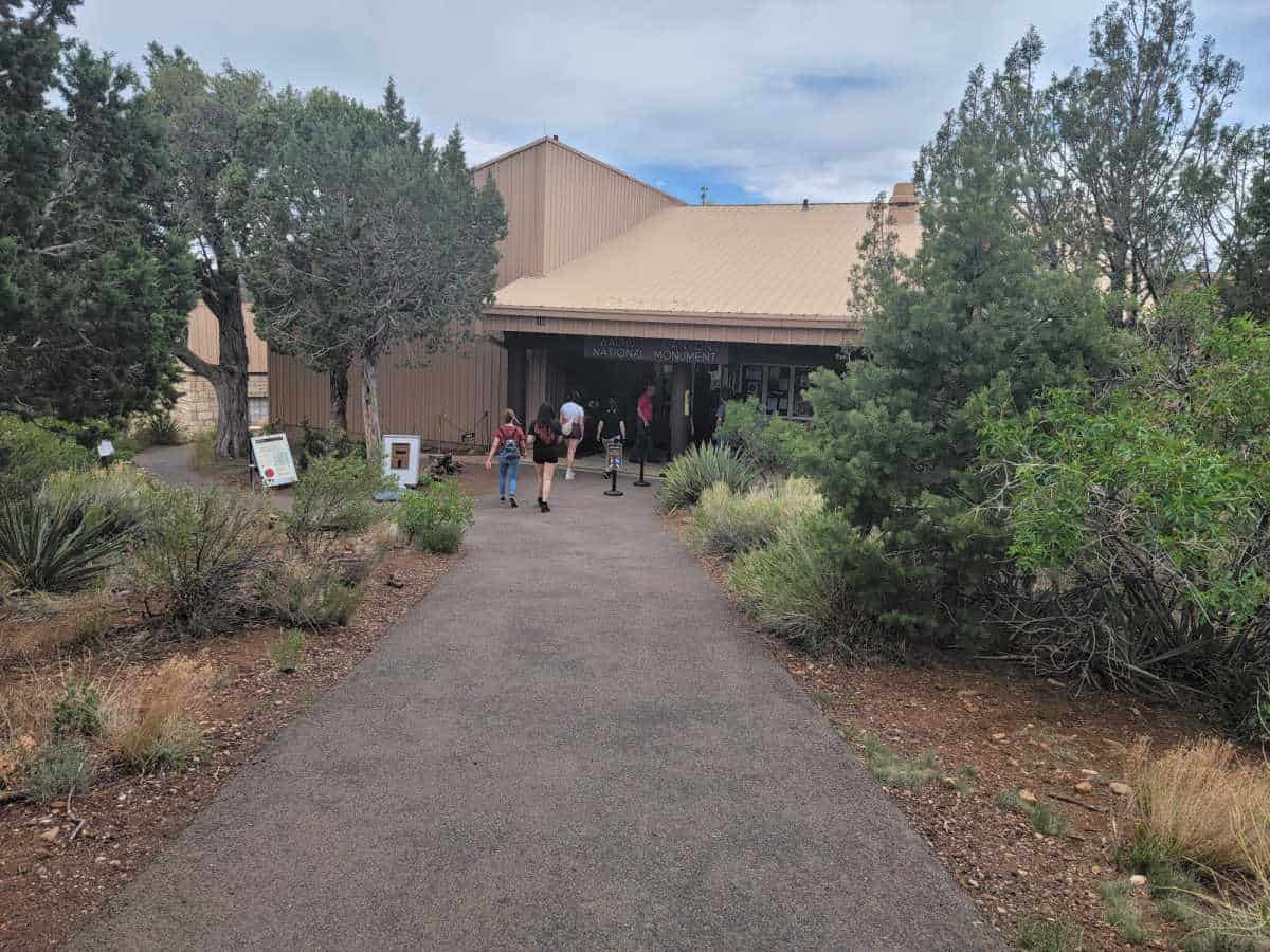 Path to visitor center at Walnut Canyon National Monument