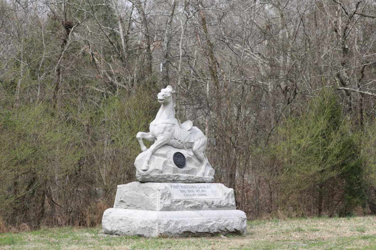 Wisconsin Cavalry Horse monument 