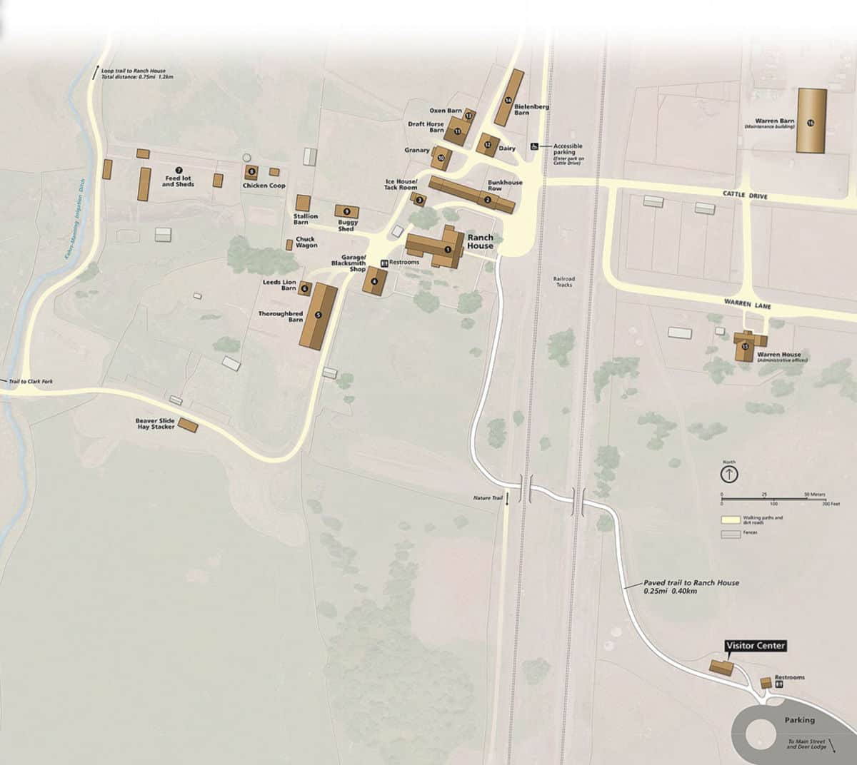 Map of Grant-Kohrs Ranch National Historic Site, Montana