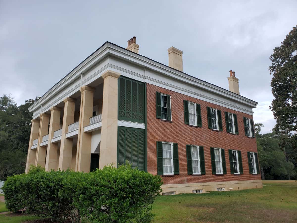 two story house with columns