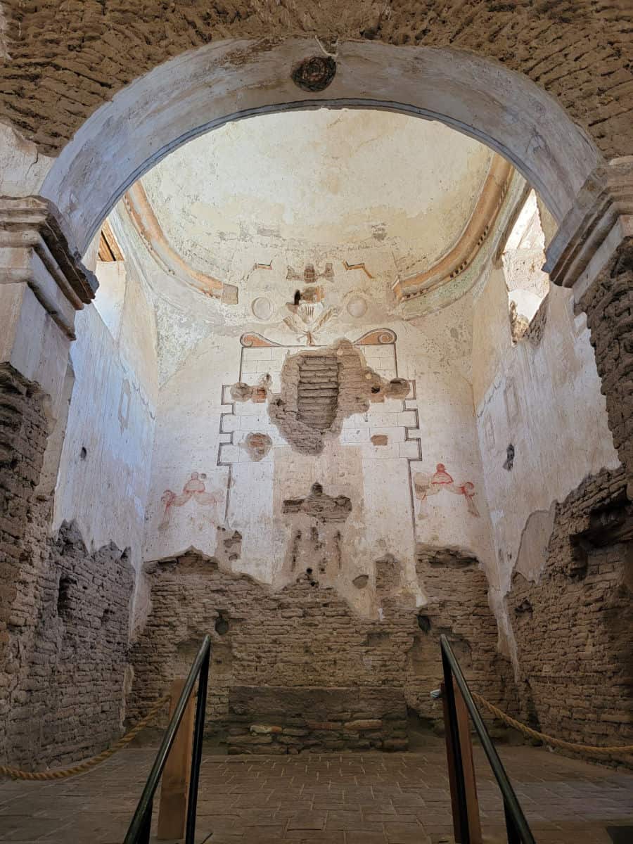 stone alter within the mission church