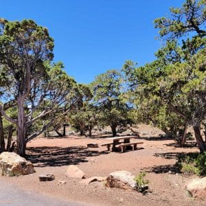 Campsite in Desert View Campground GCNP