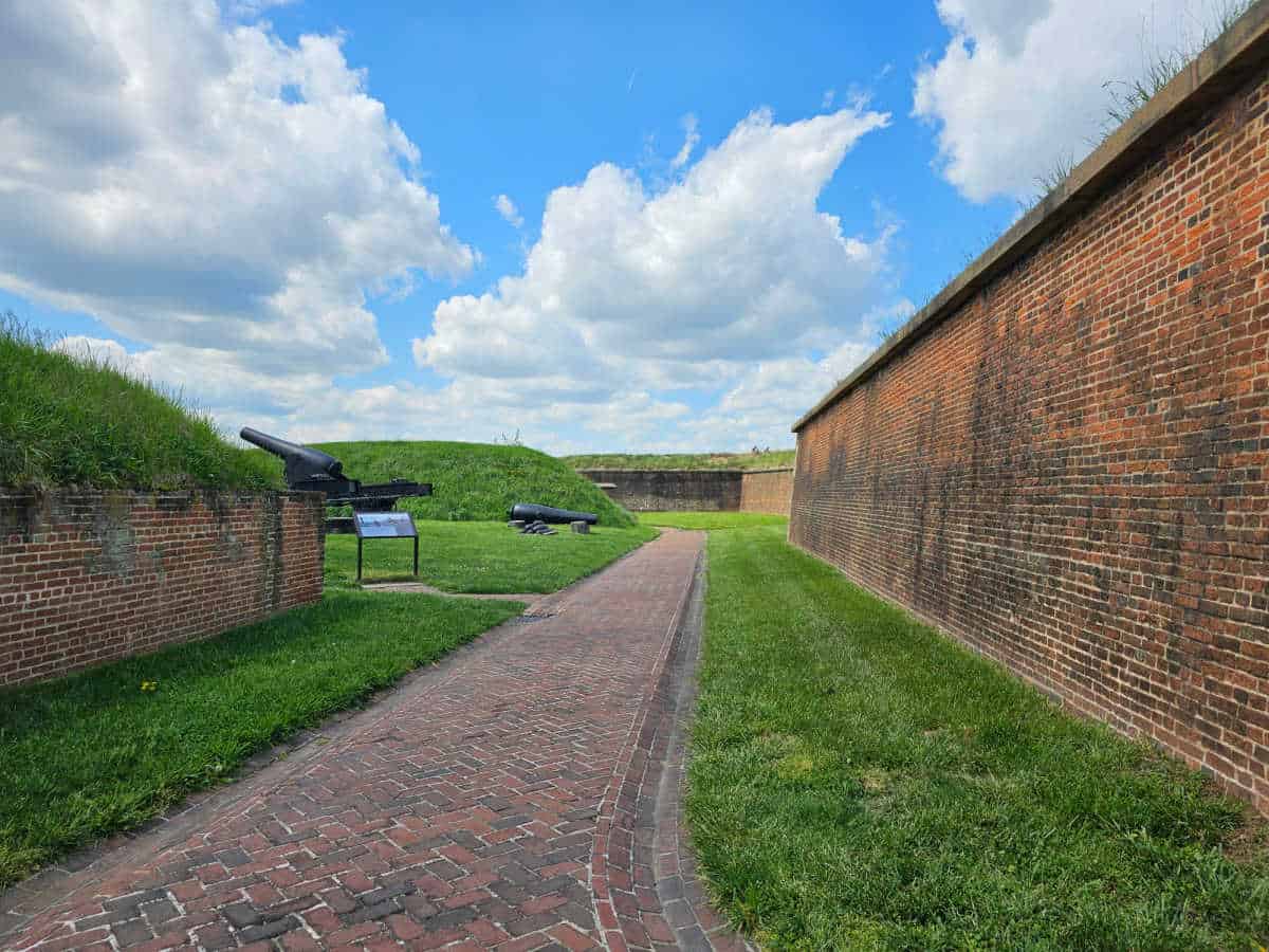 Exterior path around Fort McHenry