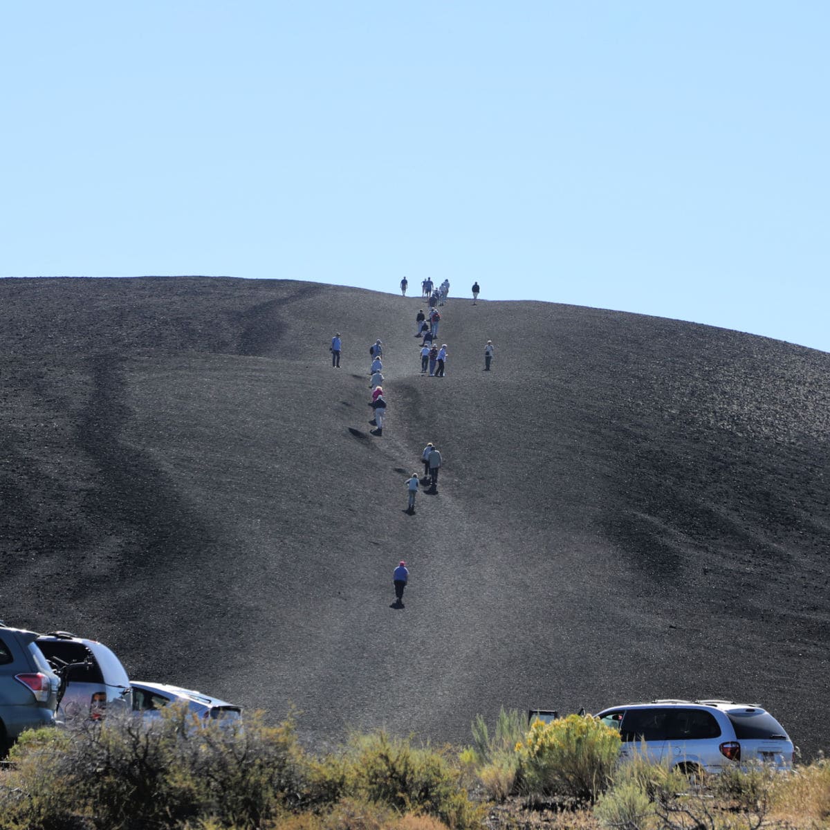 Hiking the Cinder Cone Trail at Craters of the Moon National Monument and Preserve Idaho