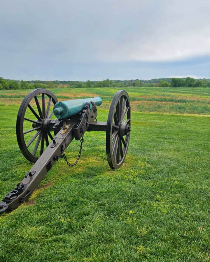 Historic Cannon on Monocacy National Battlefield