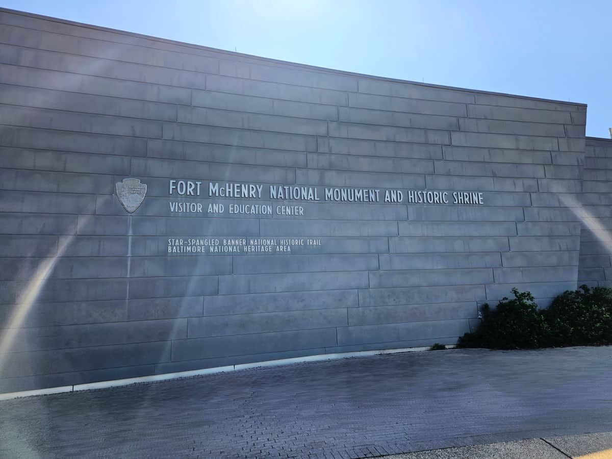 Visitor Center entrance at Fort McHenry