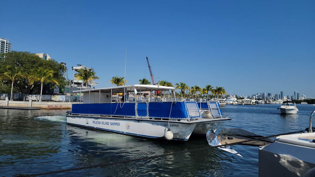 Boat for Stiltsville Boat Tours at Biscayne National Park Florida