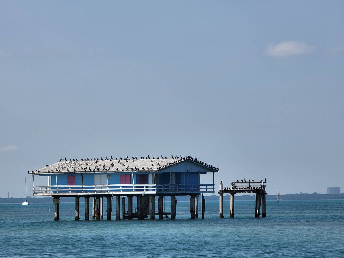 Stilt House in Stiltsville at Biscayne National Park Florida