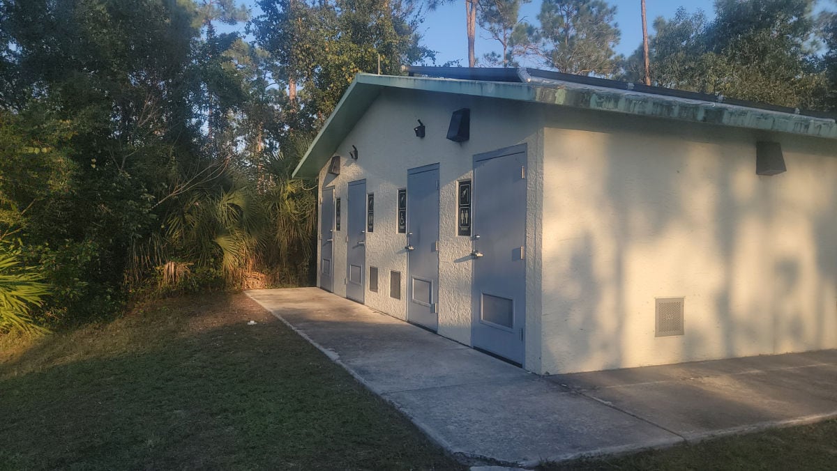 Shower Room at Long Pine Key Campground Everglades National Park Florida
