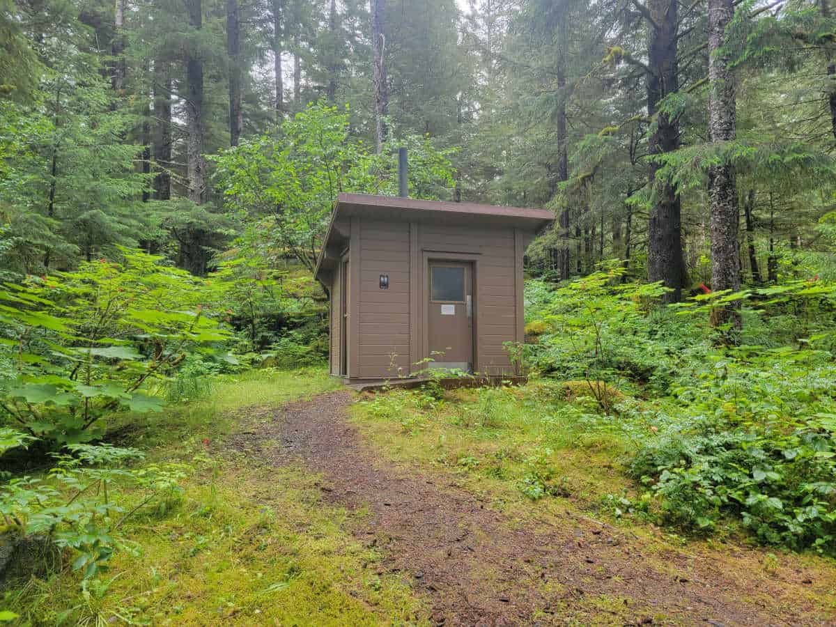 Vault Toilet at Bartlett Cove Campground Glacier Bay National Park