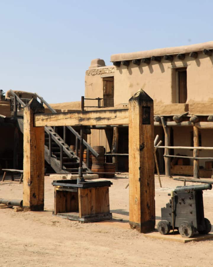 photo looking inside Bent's old fort National Historic Site Colorado