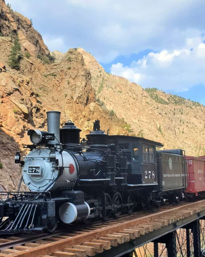 Train display at Curecanti National Recreation Area