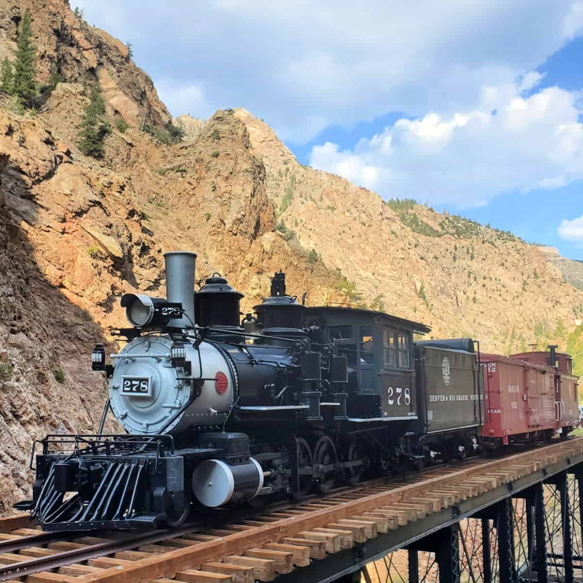 Train display at Curecanti National Recreation Area