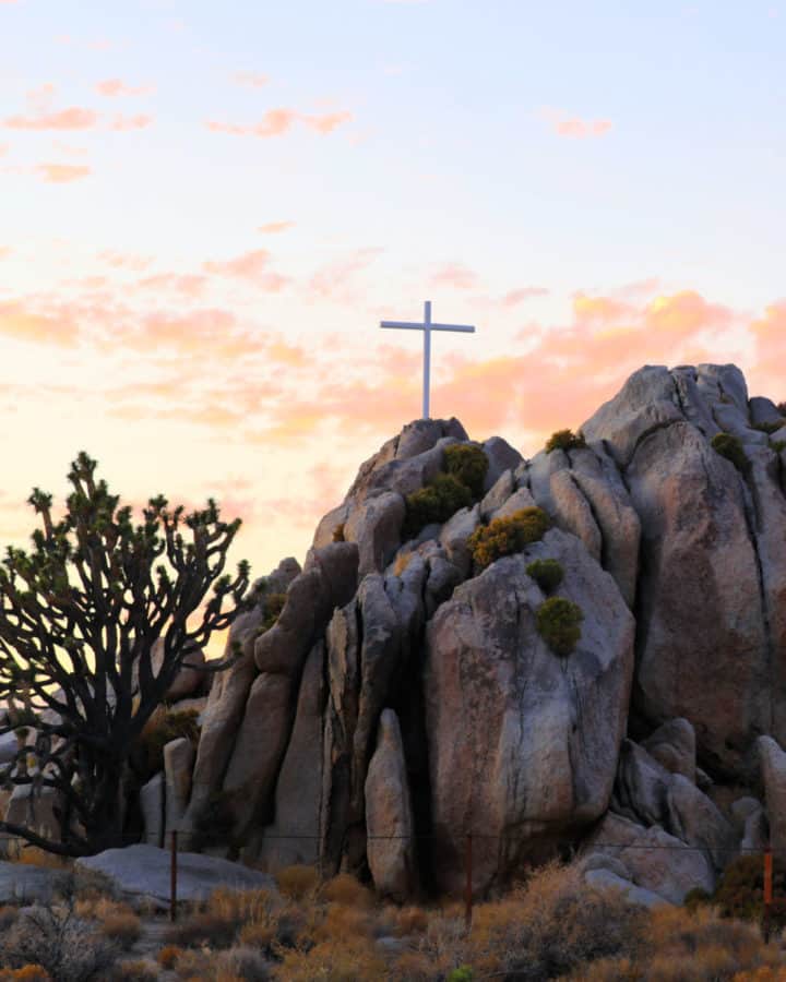 Mojave Cross at Mojave National Preserve California