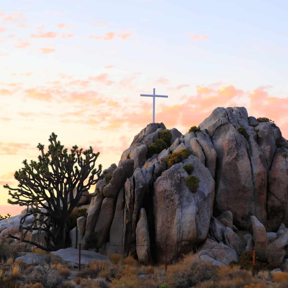 Mojave Cross at Mojave National Preserve California