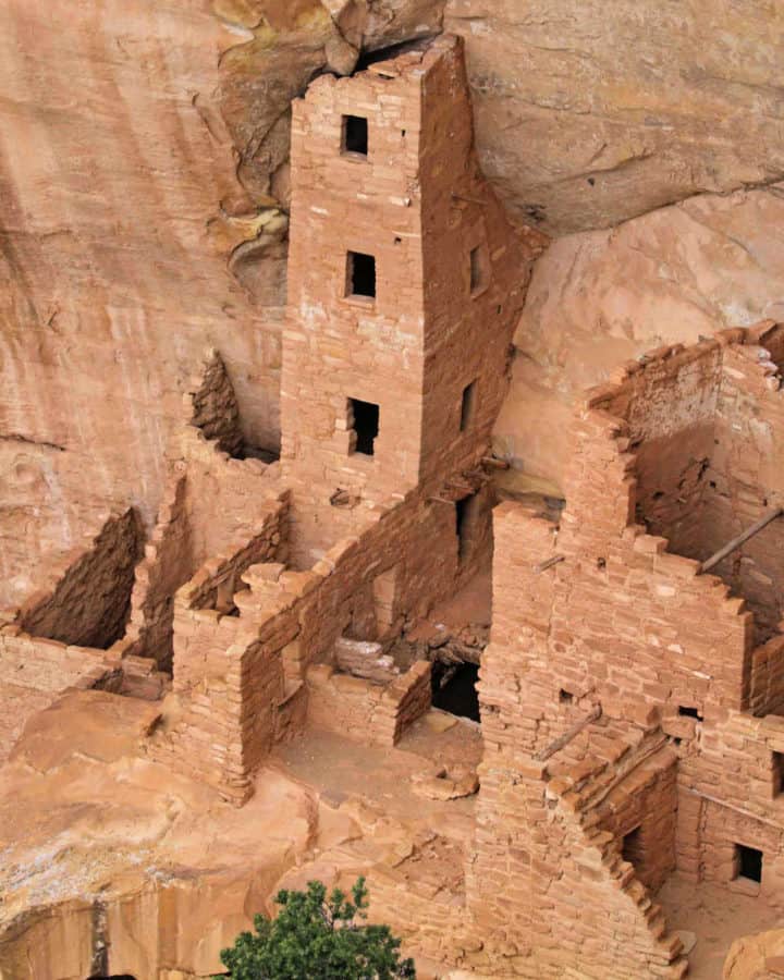 Photo of the Square Tower House in Mesa Verde National Park