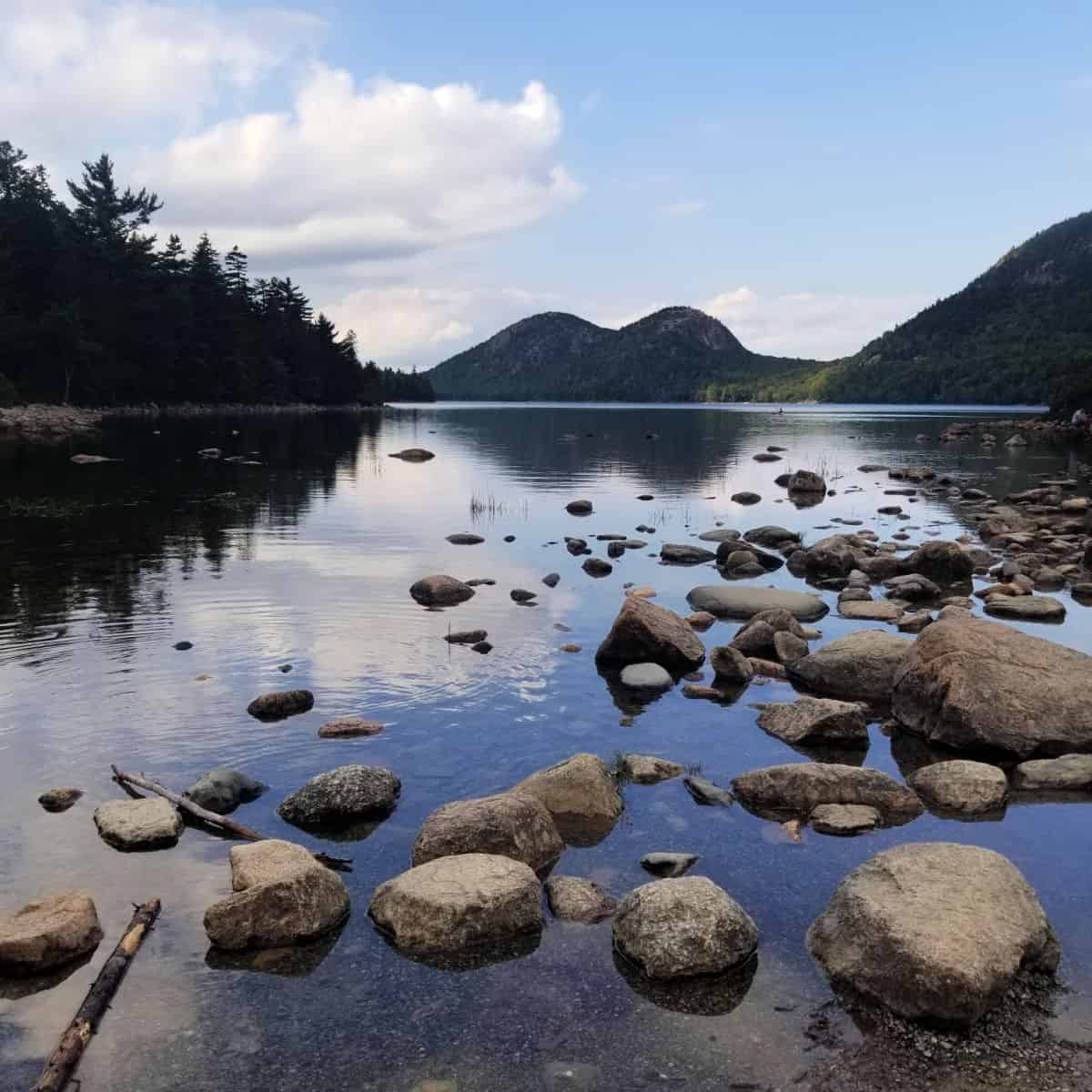 Jordan Pond at Acadia National Park in Maine