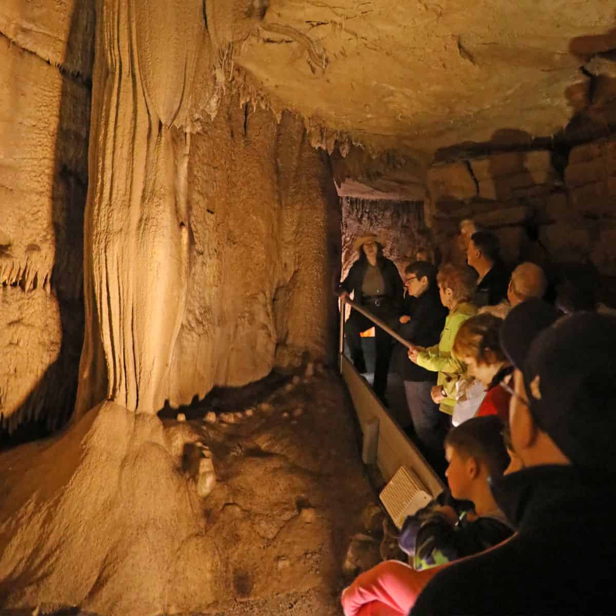 Taking the Frozen Niagara Tour at Mammoth Cave National Park Kentucky