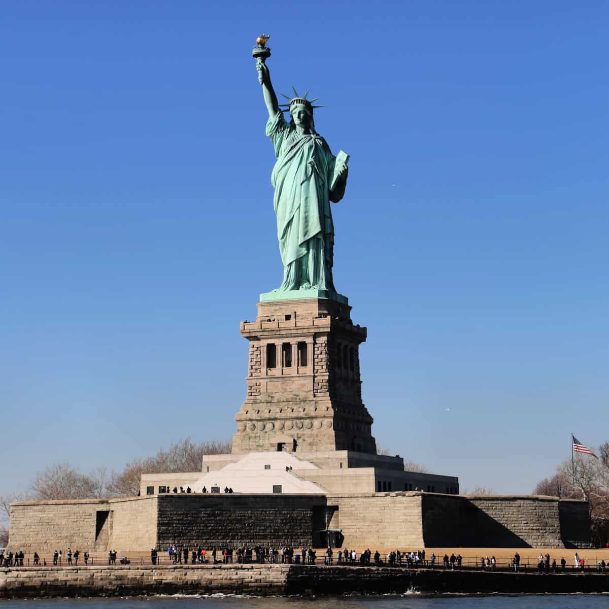 The Statue of Liberty is in New York on Liberty Island