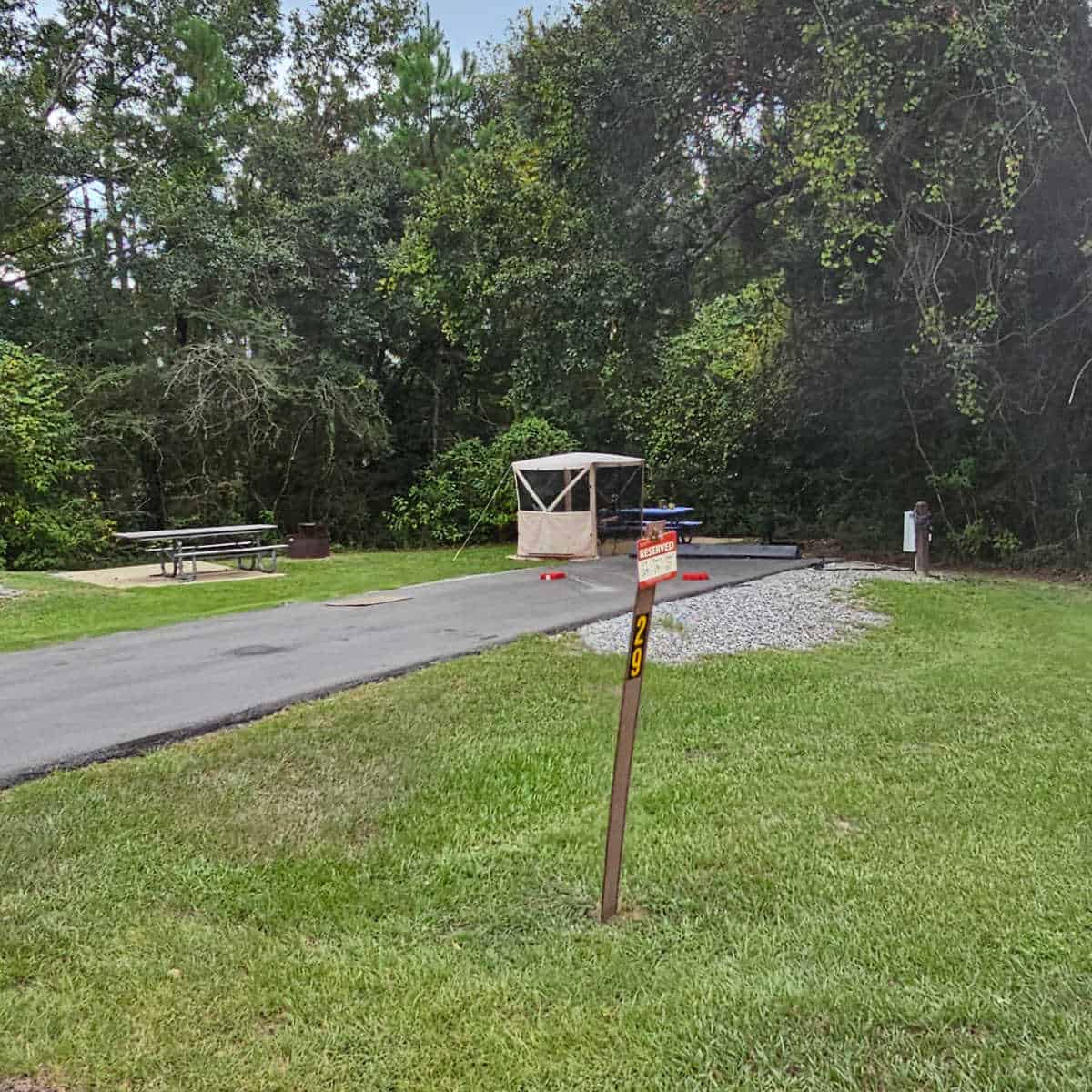 Campsite 29 Davis Bayou Campground Gulf Islands National Seashore Mississippi