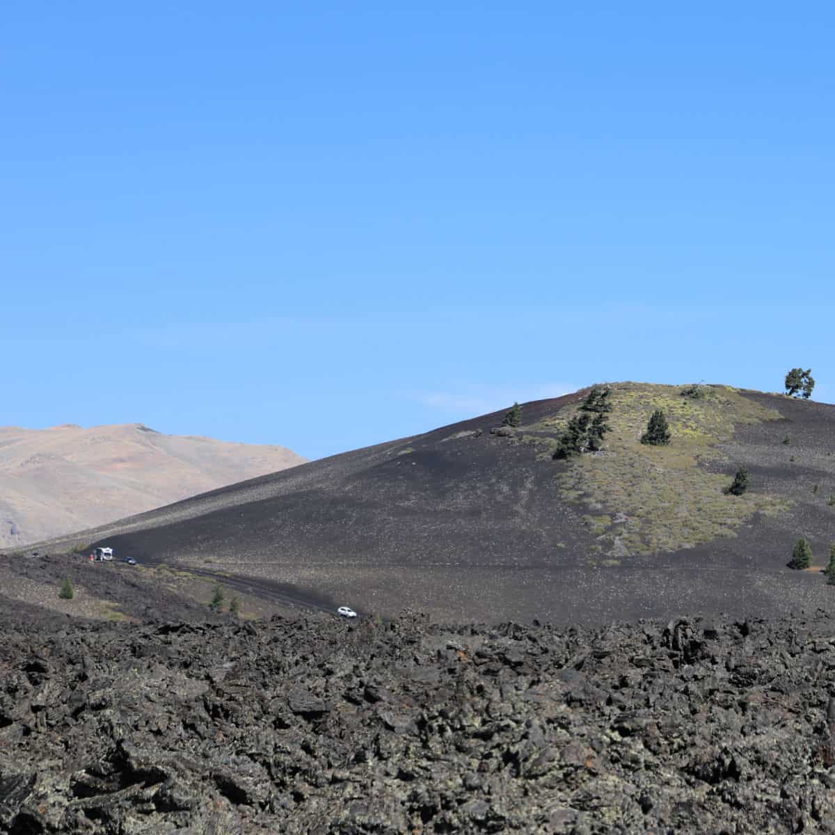 Driving at Craters of the Moon National Monument and Preserve