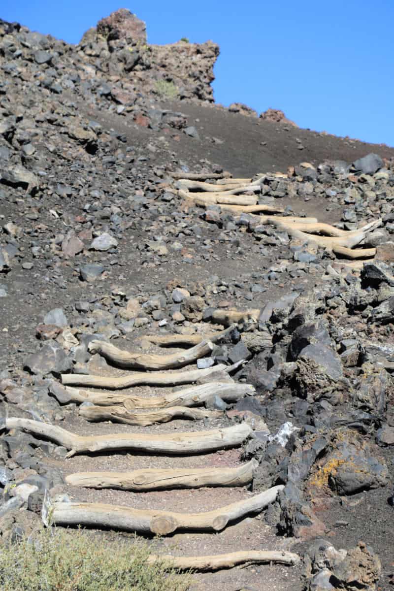 Hiking trail at Craters of the Moon National Monument and Peserve