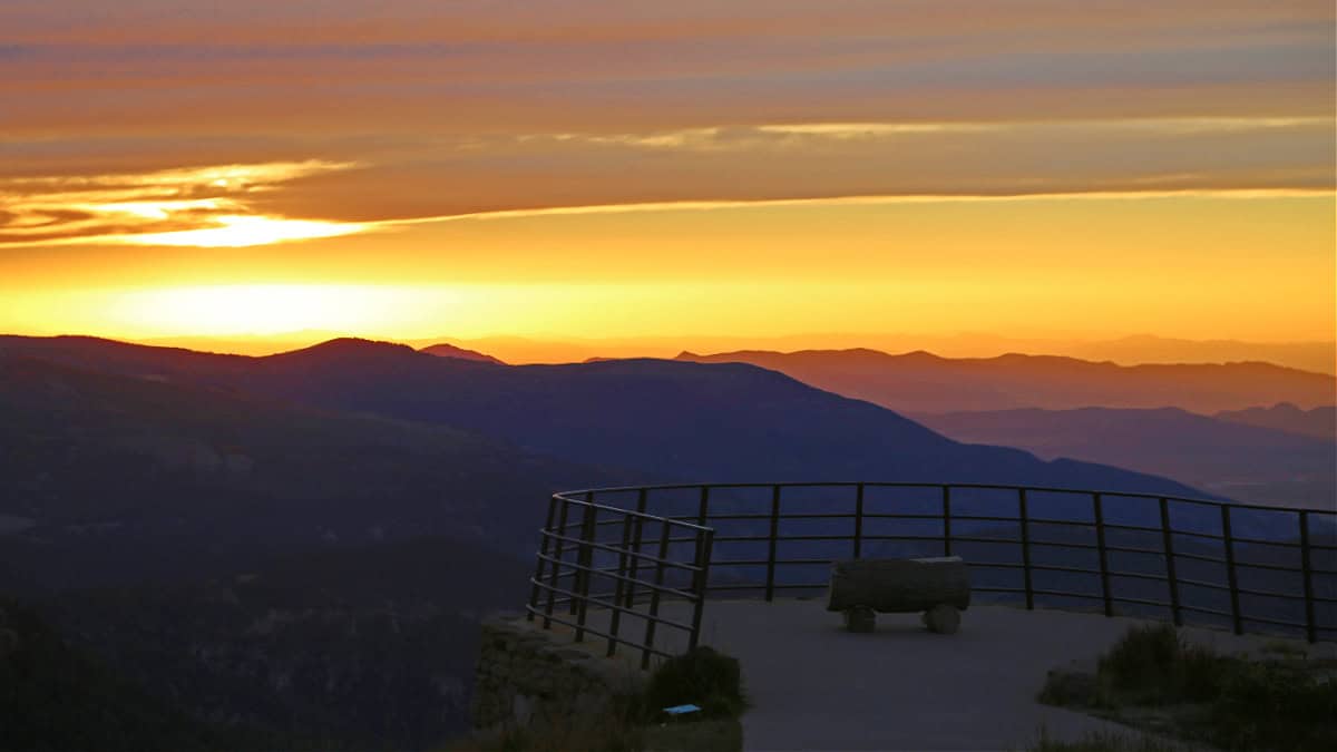 Sunset from Sunset Point at Cedar Breaks National Monument