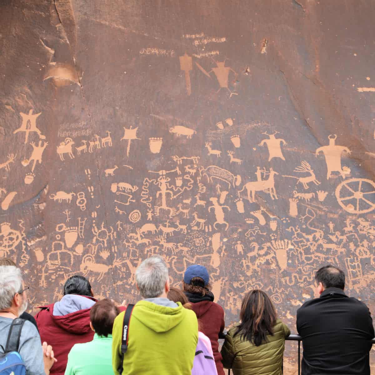 Newspaper Rock at the Entrance of the Needles District of Canyonlands National Park