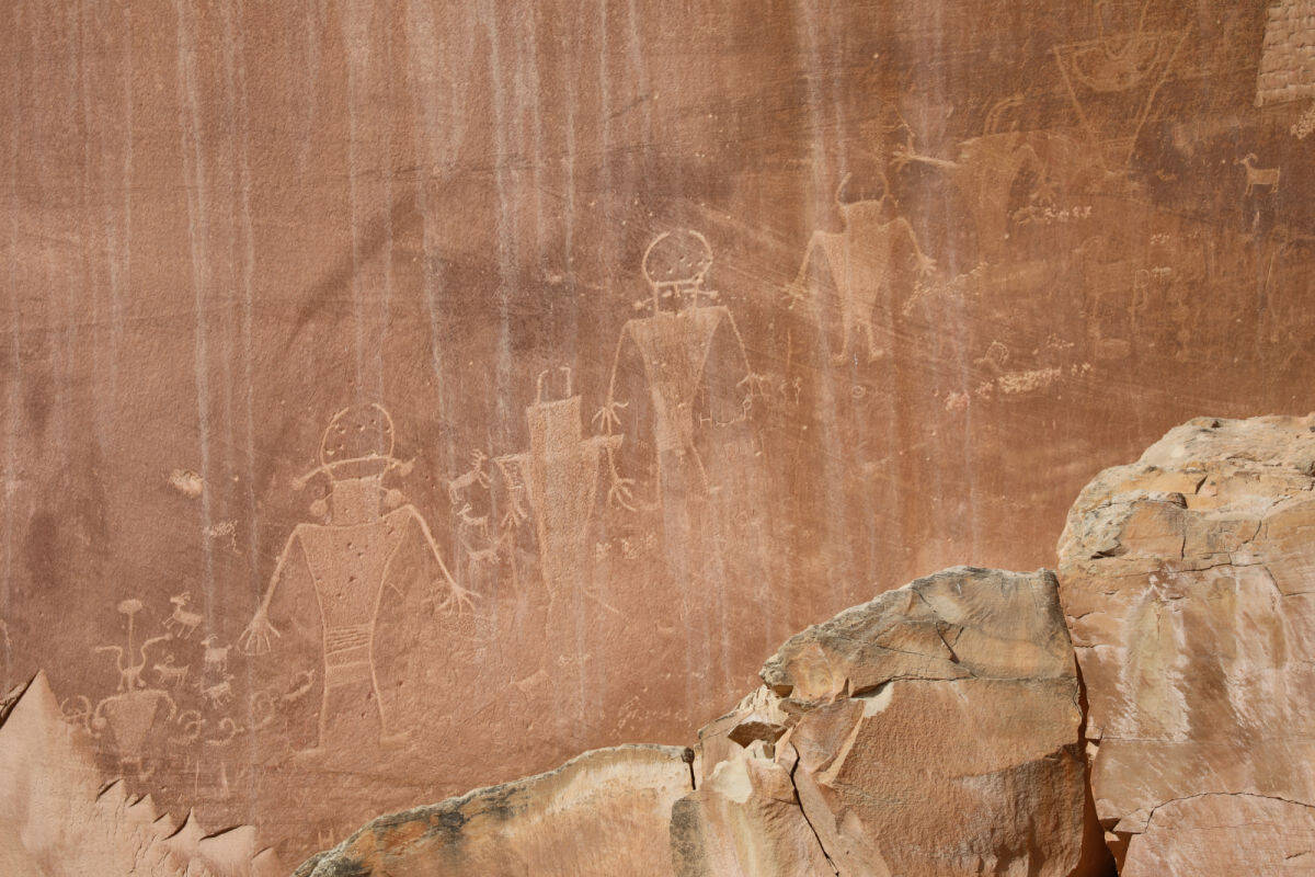 Petroglyphs at Capitol Reef National Park