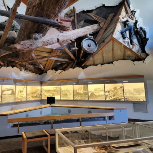 Insode the Johnstown Flood Visitor Center