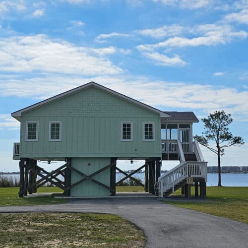 The cabins at Gulf State Park in Gulf Shores Alabama