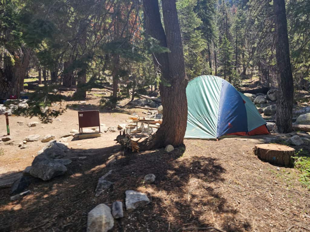 Campsite 112 Lodgepole Campground Sequoia National Park