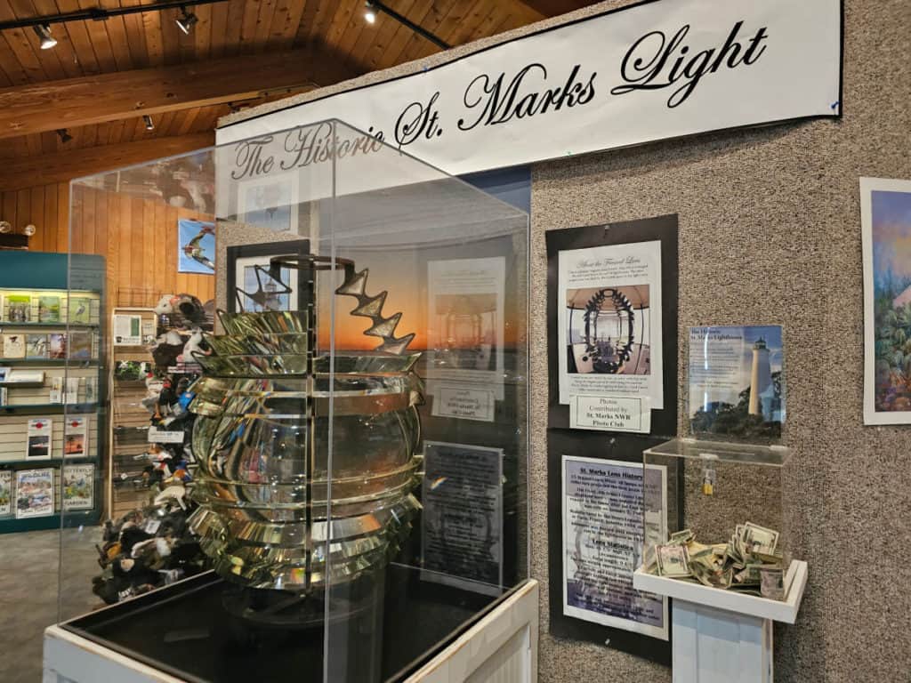 Inside St Marks NWR visitor center