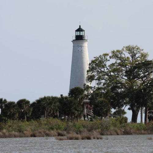 St Marks Lighthouse St Marks NWR Florida