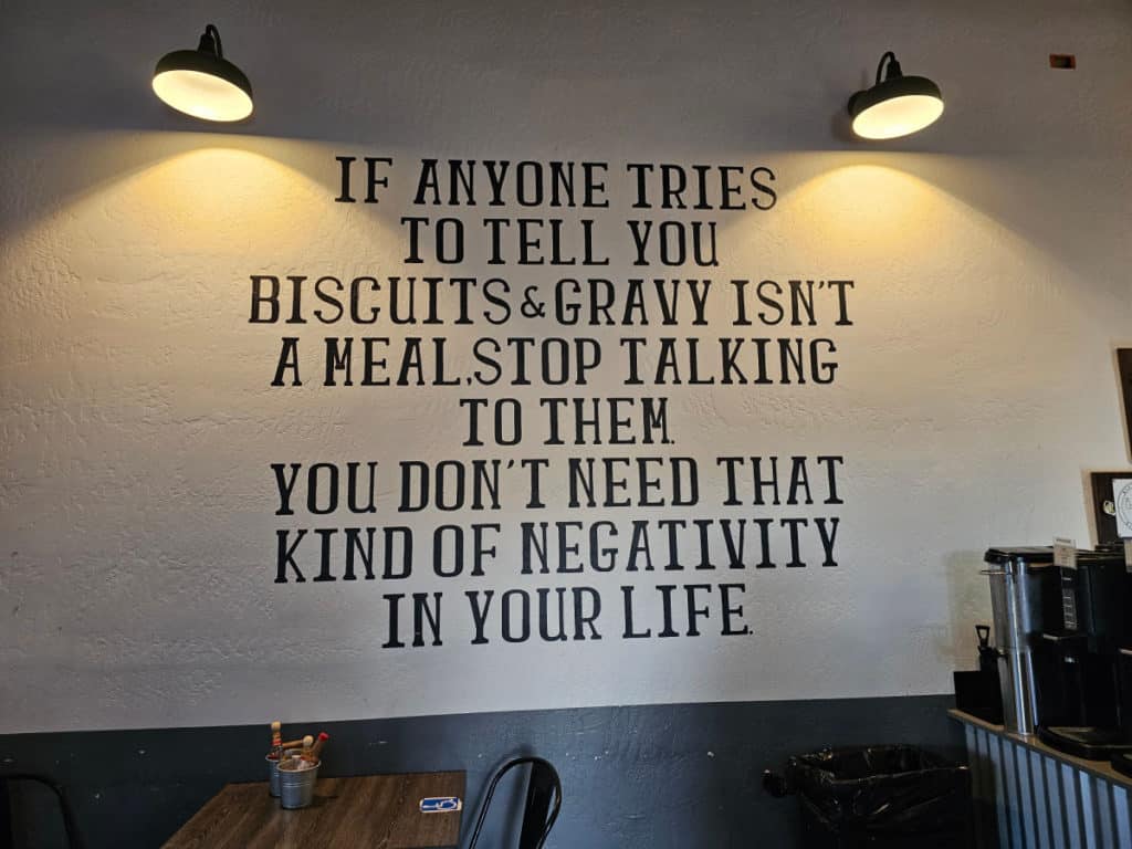 biscuits and gravy mural