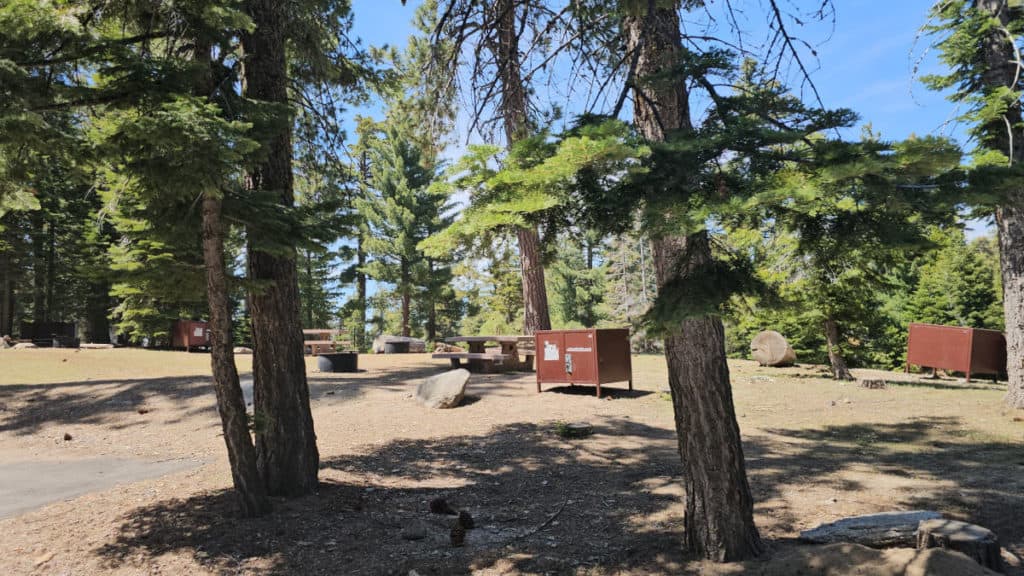 campsite 43 Sunset Campground in Kings Canyon National Park