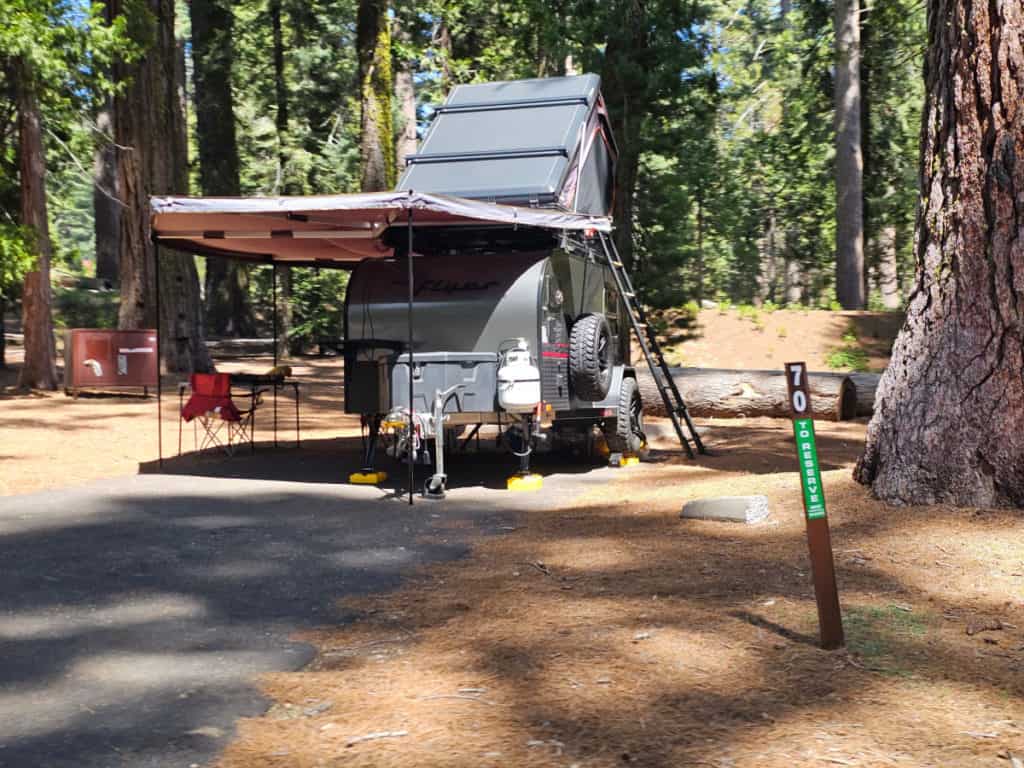 campsite 70 Sunset Campground in Kings Canyon National Park